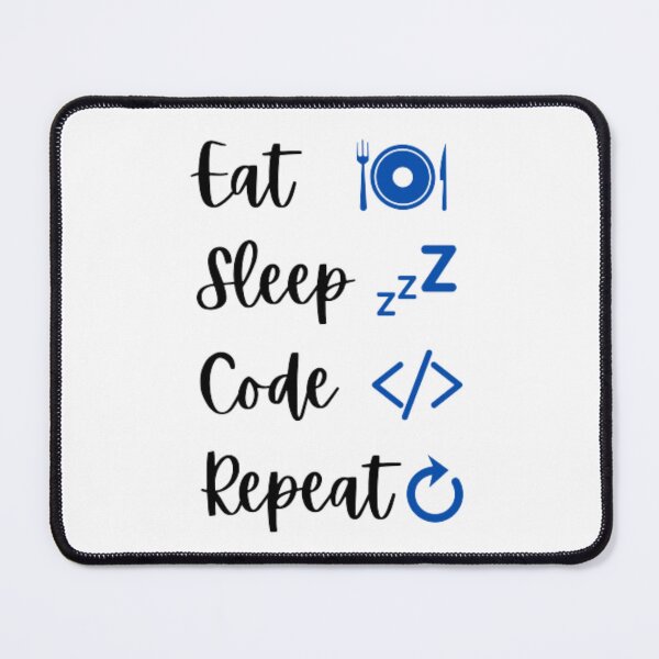 Item preview, Eat sleep code repeat - programmer - developer  designed and sold by TeePassion.