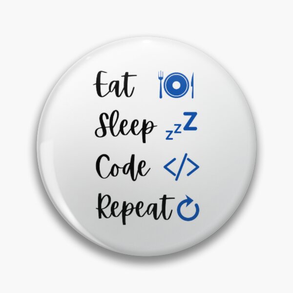 Item preview, Eat sleep code repeat - programmer - developer  designed and sold by TeePassion.