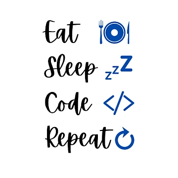 Artwork thumbnail, Eat sleep code repeat - programmer - developer  by TeePassion
