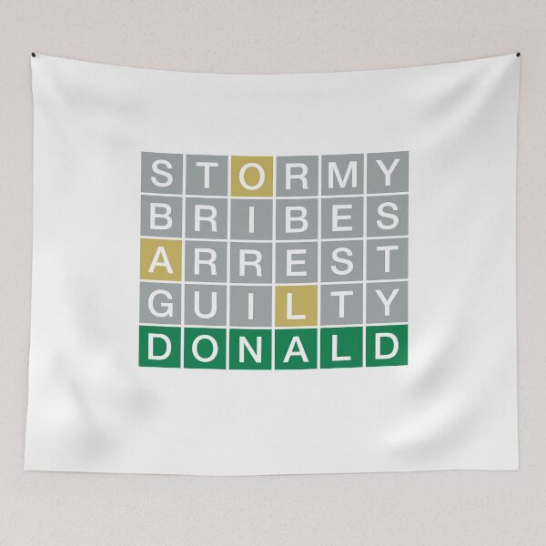 Item preview, Stormy Daniels and Donald Trump bribery and arrest designed and sold by FontGraphics.