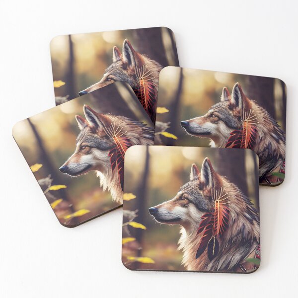 Item preview, Native Wolf designed and sold by OccultDreams.