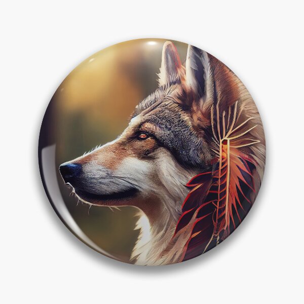 Item preview, Native Wolf designed and sold by OccultDreams.