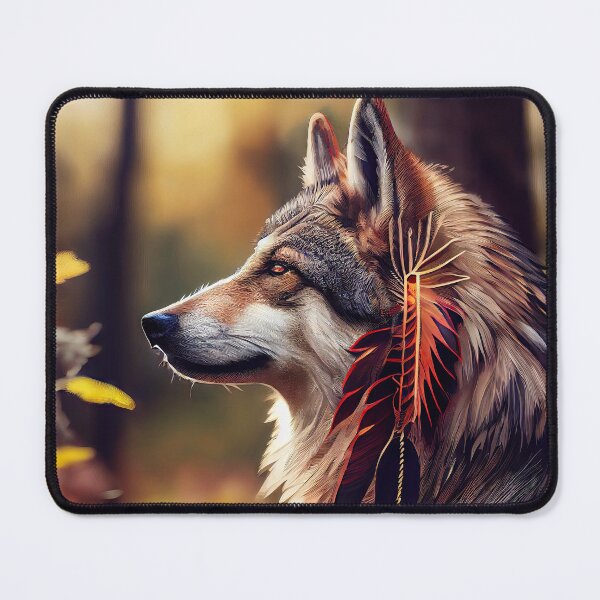 Item preview, Native Wolf designed and sold by OccultDreams.