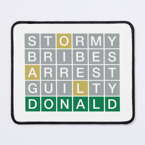 Item preview, Stormy Daniels and Donald Trump bribery and arrest designed and sold by FontGraphics.
