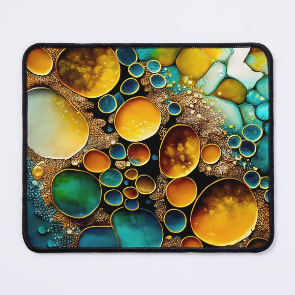 Item preview, Pointillism seaglass golden streams abstract designed and sold by Piotrek0001.
