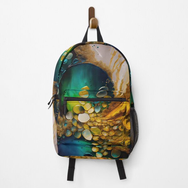 Item preview, Pointillism seaglass golden streams abstract designed and sold by Piotrek0001.