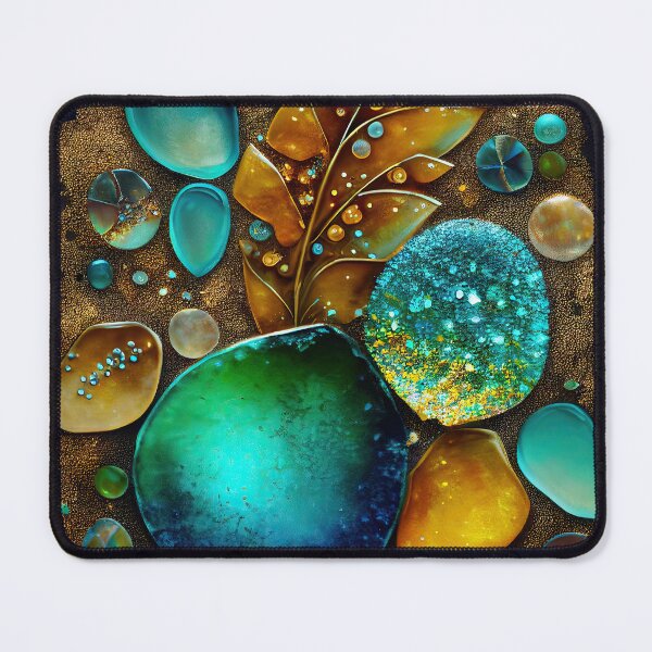 Artikelvorschau, Pointillism seaglass golden streams abstract entworfen und verkauft von Piotrek0001.