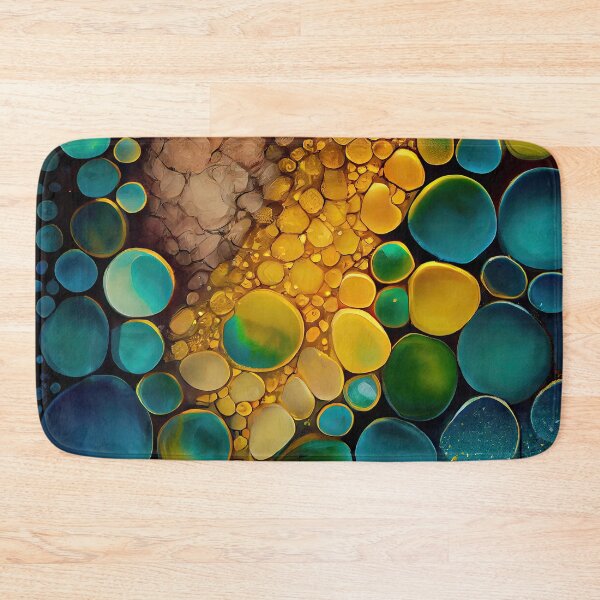 Item preview, Pointillism seaglass golden streams abstract designed and sold by Piotrek0001.