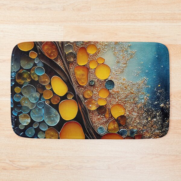 Item preview, Pointillism seaglass golden streams abstract designed and sold by Piotrek0001.