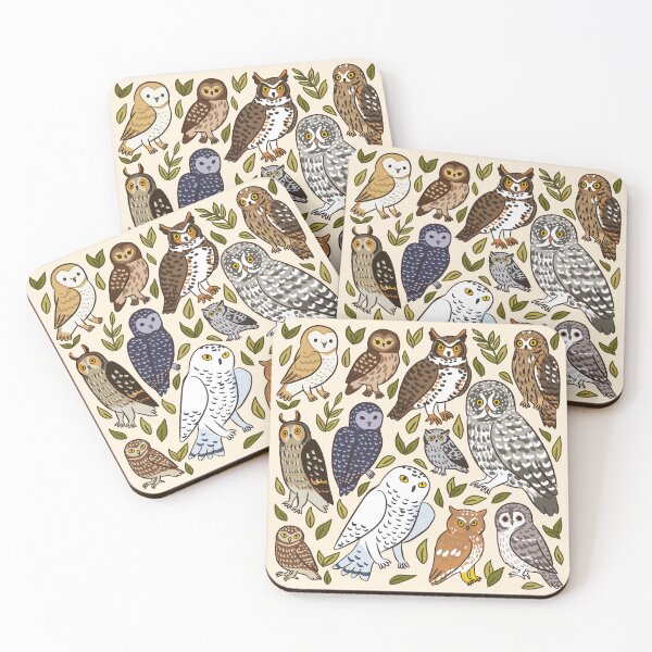 Item preview, Cute owls pattern  designed and sold by Yarafantasyart.