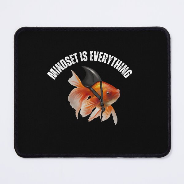 Item preview, Mindset Motivational quote Cute Goldfish Shark designed and sold by Logiamerch.