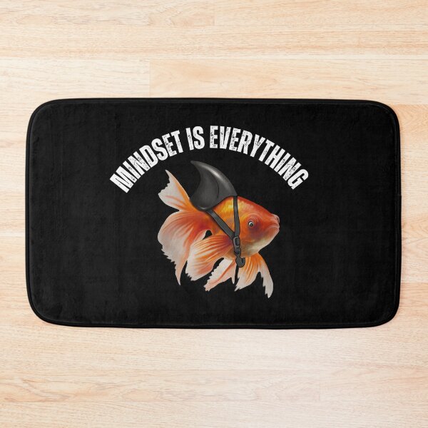 Item preview, Mindset Motivational quote Cute Goldfish Shark designed and sold by Logiamerch.