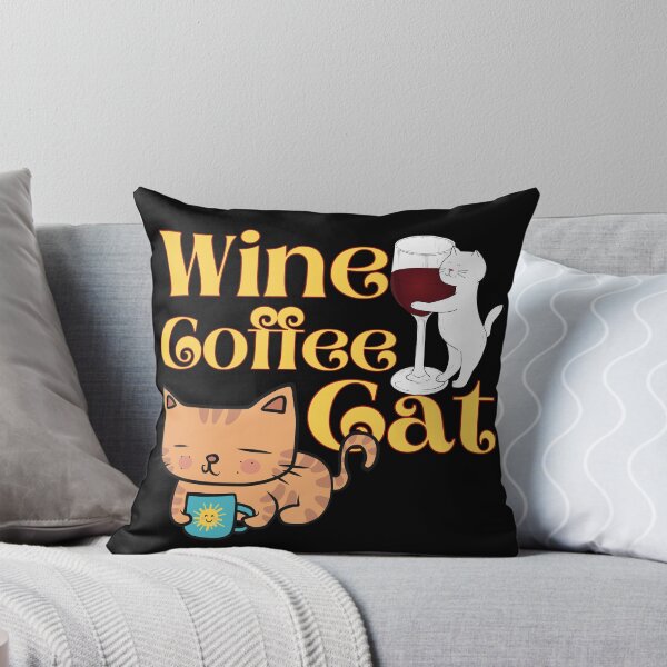 Item preview, wine coffee cat . designed and sold by PODgraphics.
