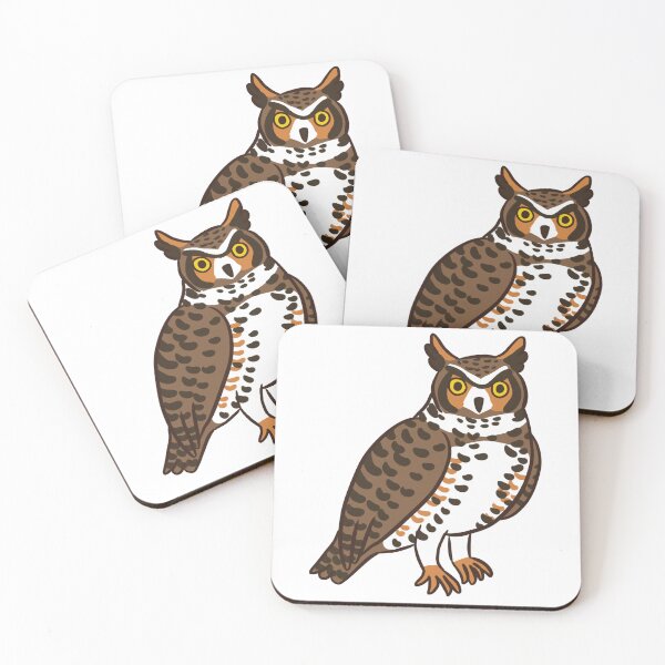 Item preview, great horned owl illustration  designed and sold by Yarafantasyart.
