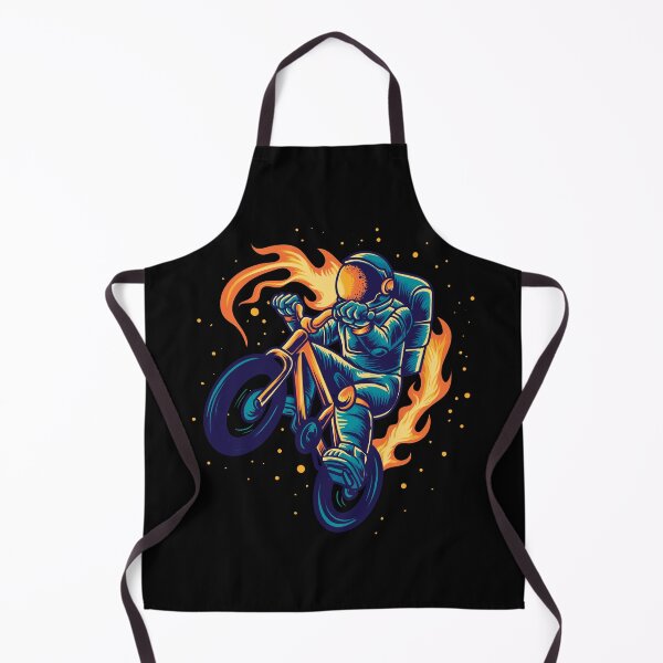 Item preview, Wheelie in Space on Black | Astronaut designed and sold by KatsCanvas.