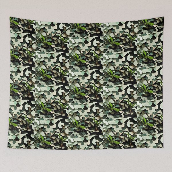 Item preview, Camouflagepattern made of scrap metal and plants by heringa designed and sold by heringa.