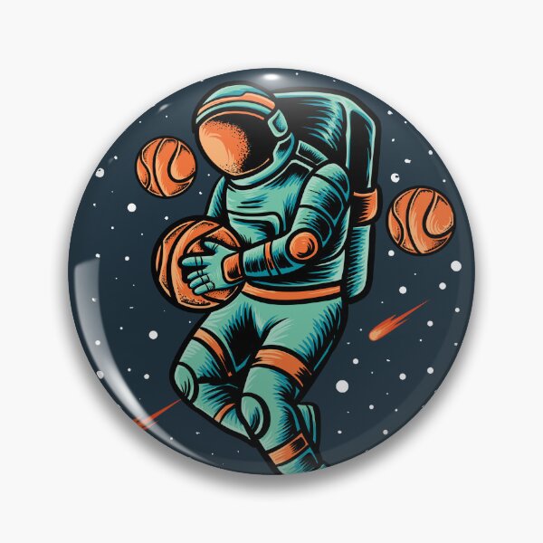 Item preview, Basketball in Space | Astronaut designed and sold by KatsCanvas.