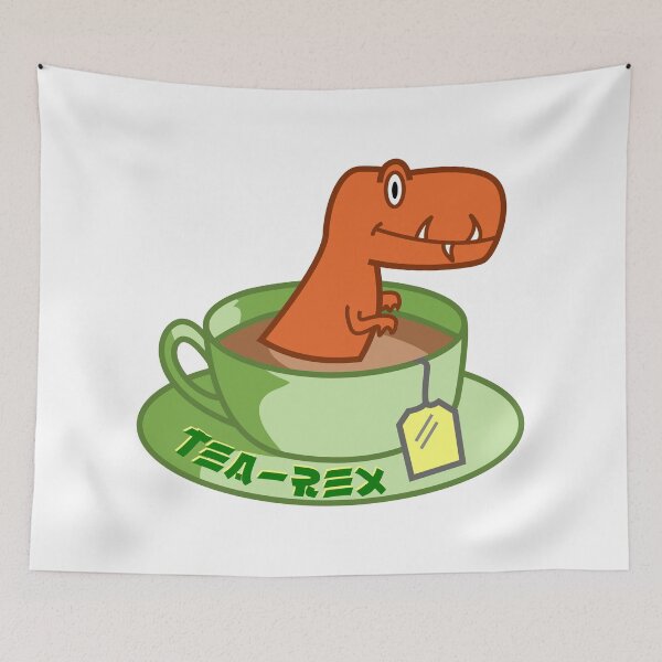 Item preview, Tea Rex drawing designed and sold by Blondiabshop.