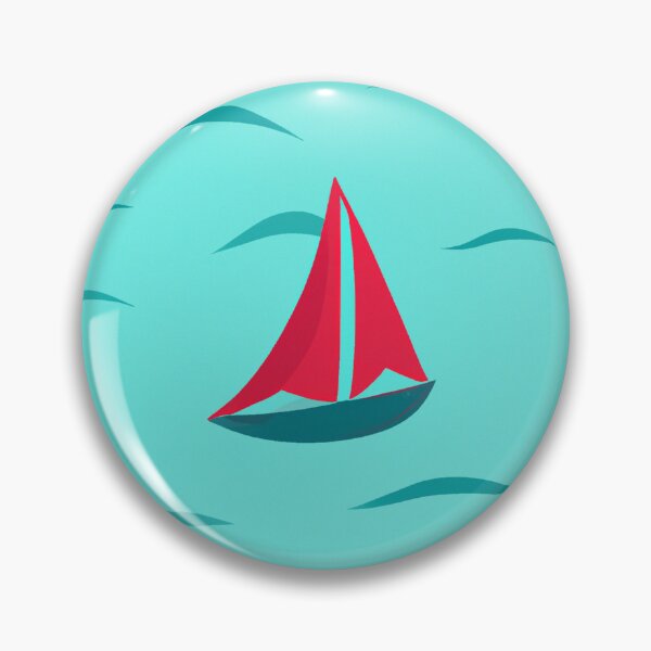Item preview, Cartoonish Sail Boats pattern designed and sold by CasGroenigen.