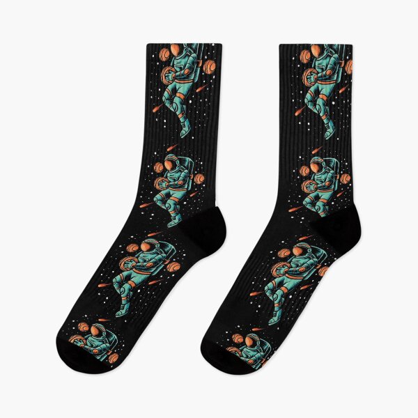Item preview, Basketball in Space on Black | Astronaut designed and sold by KatsCanvas.