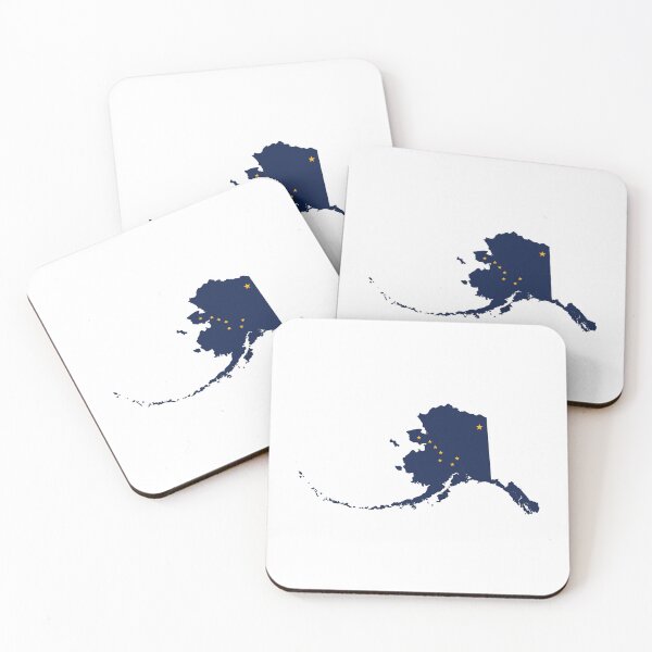 Item preview, Alaska State Shape and Flag Design designed and sold by NewNomads.