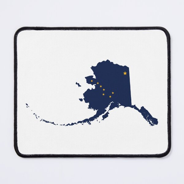Item preview, Alaska State Shape and Flag Design designed and sold by NewNomads.