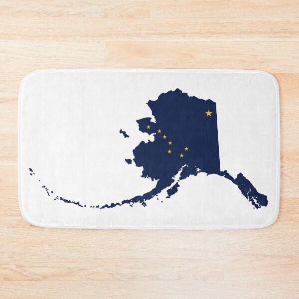 Item preview, Alaska State Shape and Flag Design designed and sold by NewNomads.