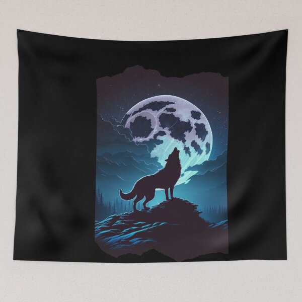 Item preview, Moonlit Howl designed and sold by Tee  Craze.