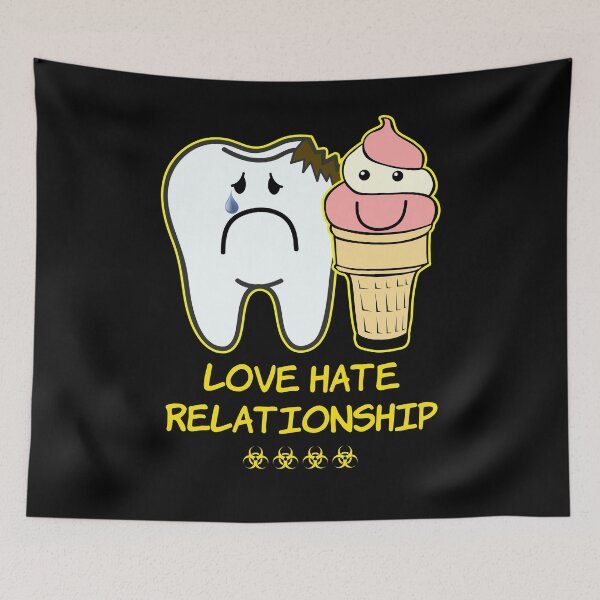 Item preview, 'Love Hate Relationship' Couple Goals - Sarcasm Lovers Collection designed and sold by Ridiculam Toga.