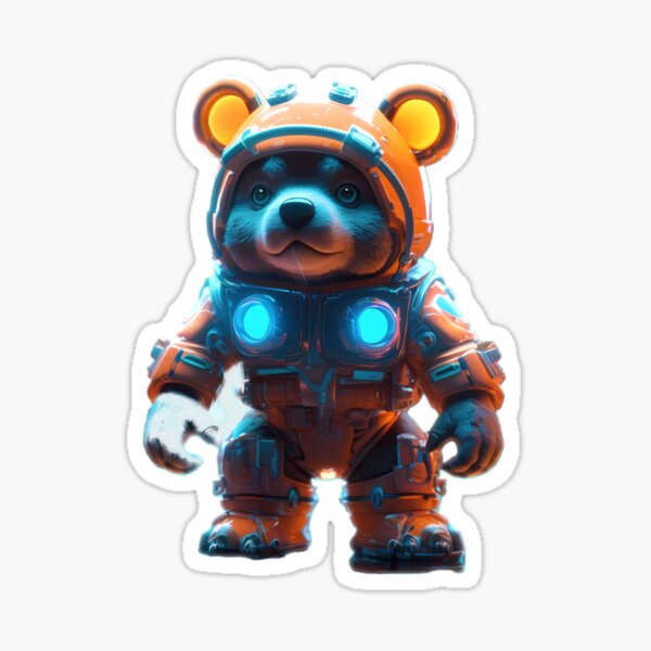 Item preview, The cute bear in full armor designed and sold by Cahlie Li.