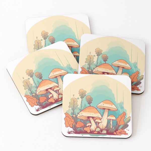 Item preview, Mushrooms in nature designed and sold by ArtificialFungi.