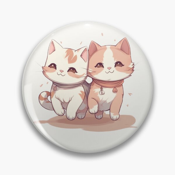 Item preview, Cute Smiling Cat Best Friends  designed and sold by cetakulang.