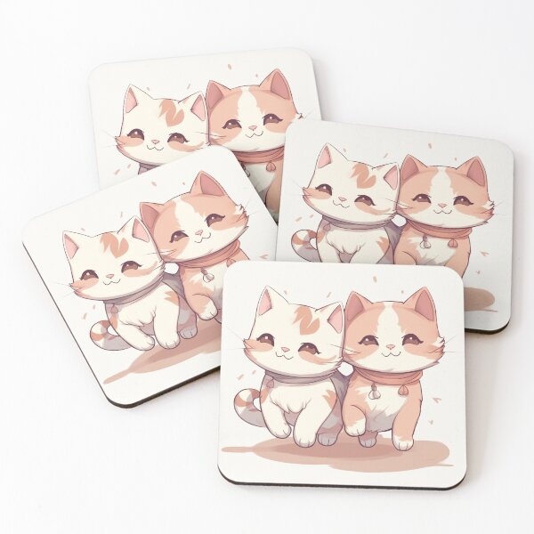 Item preview, Cute Smiling Cat Best Friends  designed and sold by cetakulang.
