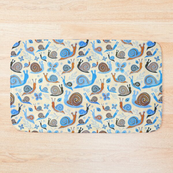 Item preview, Snail convention - blue and rust designed and sold by AprilAppleArt.