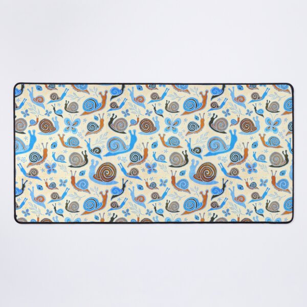 Item preview, Snail convention - blue and rust designed and sold by AprilAppleArt.