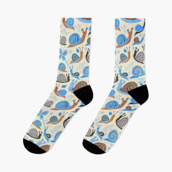 Item preview, Snail convention - blue and rust designed and sold by AprilAppleArt.