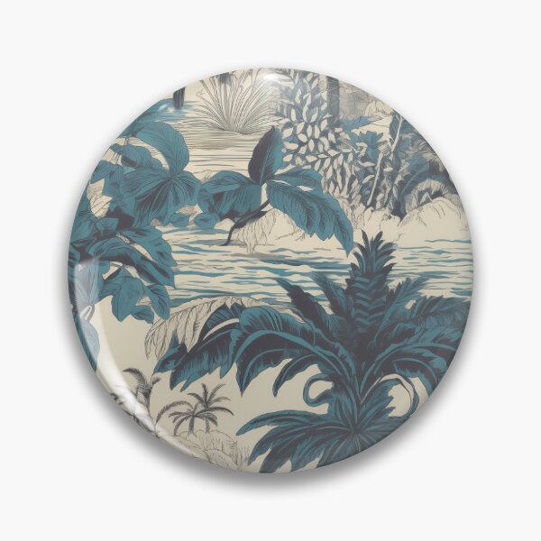Item preview, Copy of A tropical island inspired foliage, flowers and boats paper designed and sold by paulstamp.