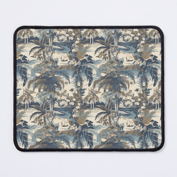 Item preview, Copy of Copy of A tropical island inspired foliage, flowers and boats paper designed and sold by paulstamp.