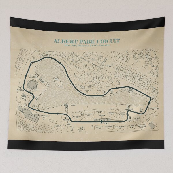 Item preview, Albert Park Circuit (Parchment) designed and sold by BGALAXY.