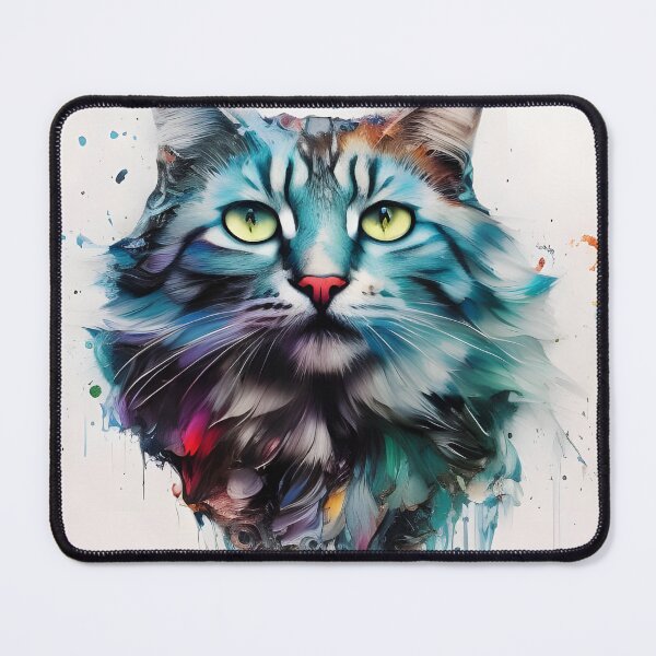 Item preview, Ice Cat Portrait #1 designed and sold by mrbribe.