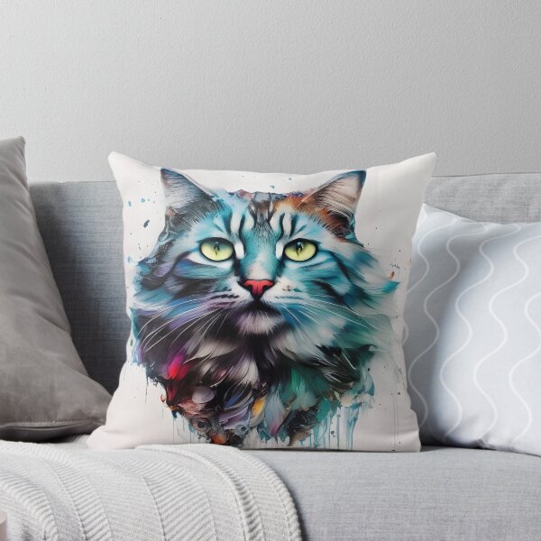 Item preview, Ice Cat Portrait #1 designed and sold by mrbribe.