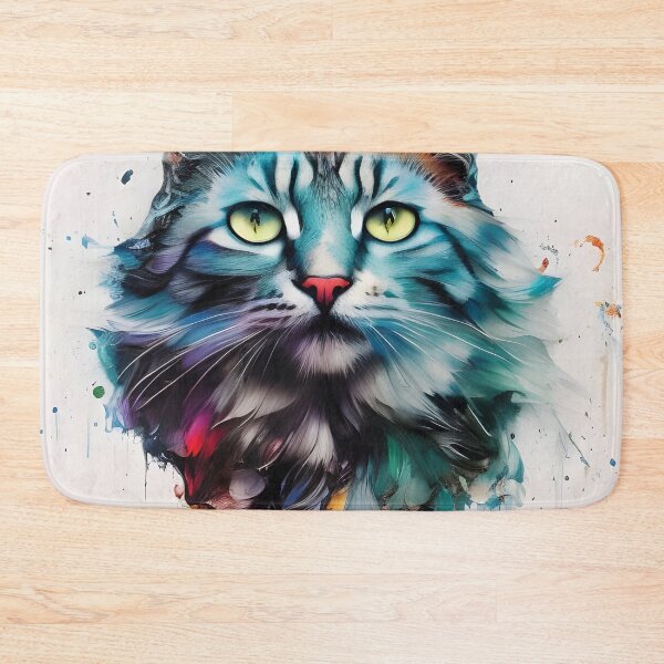 Item preview, Ice Cat Portrait #1 designed and sold by mrbribe.