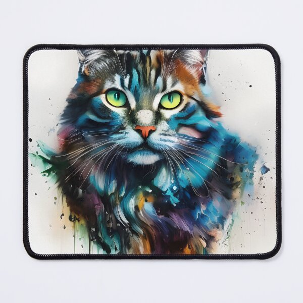 Item preview, Ice Cat Portrait #2 designed and sold by mrbribe.