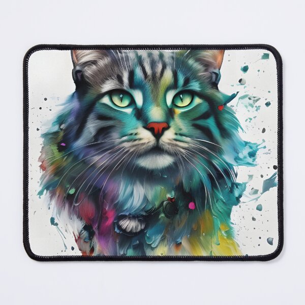 Item preview, Ice Cat Portrait #5 designed and sold by mrbribe.