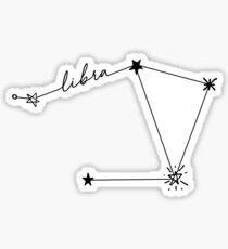 Libra Constellation Drawing Sticker Sticker