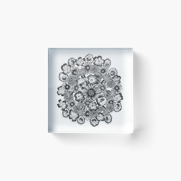 Item preview, Flower Power Pen Drawing designed and sold by Jaraart.