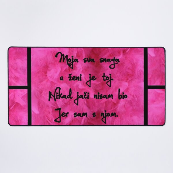 Item preview, Lyrics - Moja sva snaga u ženi je toj, nikad jači nisam bio jer sam s njom (Šal) designed and sold by Marija Barisic.