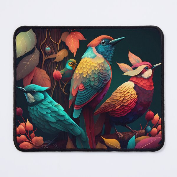 Item preview, Beautiful Colorful Birds Illustration Artwork #1 designed and sold by Essensi-Print.