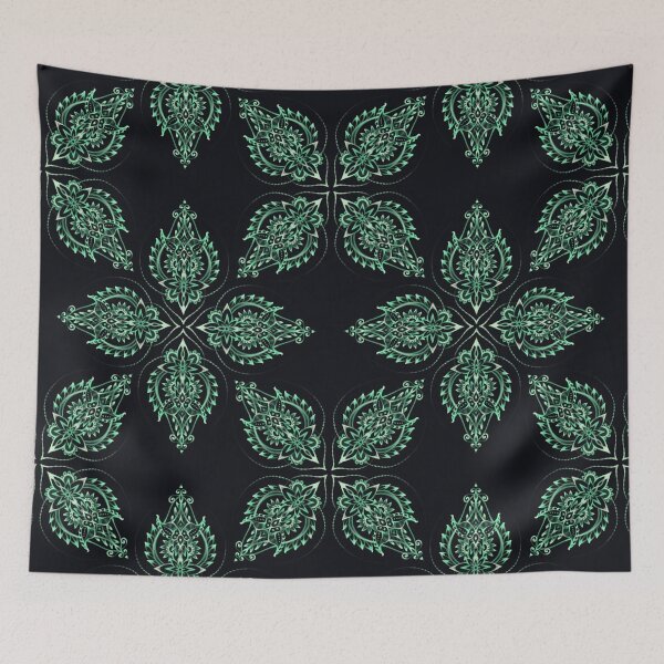 Item preview, Green patterned  designed and sold by MezBerry.