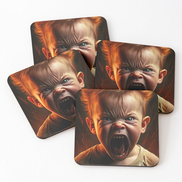 Item preview, Funny screaming kid art designed and sold by Simone Davino.